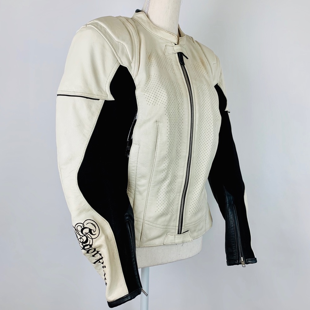 Scorpion Motorcycle Jacket White M Exo Skeletal - Picture 2 of 8